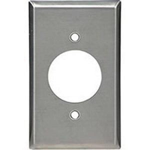 Mulberry 97229 430 Stainless Steel 1-Gang Wallplate (1) 30-Amp 3-Wire/4-Wire TL Receptacle