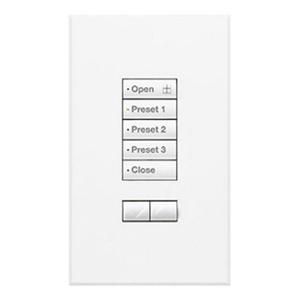 P115803.jpg Lutron QSWS2-5BRLN-WH Non-Insert 5 Button Keypad With Raise/Lower 24-Volt DC 2.17-Inch x 2.75-Inch x 3.74-Inch