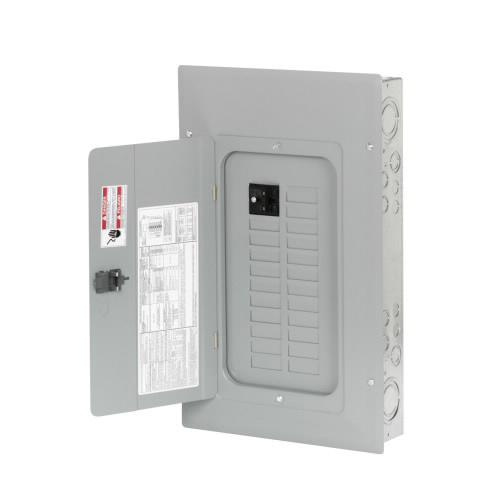 P115933.jpg Eaton BR2020BC100 1-Phase 3-Wire Main Circuit Breaker Load Center 20-Circuits 120/240-Volt AC 100-Amp NEMA 1