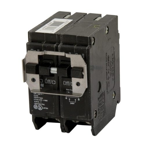 P116060.jpg Eaton BQC230240 Plug-On Mount Type BQC Quadplex Circuit Breaker 4-Pole (1) 30-Amp (1) 40-Amp 120/240 Volt