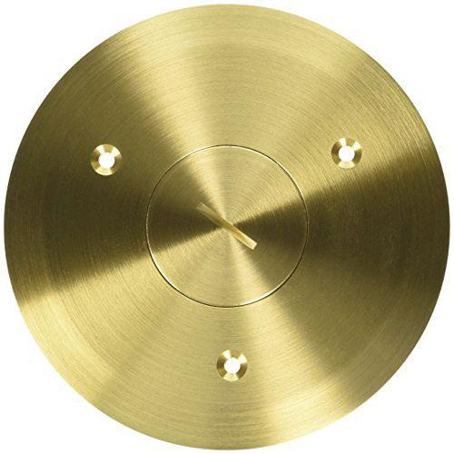 Thomas & Betts E97BRG Light Lacquer Brass NPS Opening Floor Box Cover 5.50-Inch x 0.29-Inch Thickness Carlon&reg;