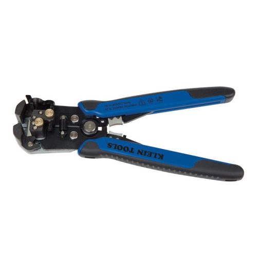 P117302.jpg Klein Tools 11061 Self-Adjusting Wire Stripper/Cutter 20-10-AWG 22-12-AWG 8-1/4-Inch Black/Blue Romex®