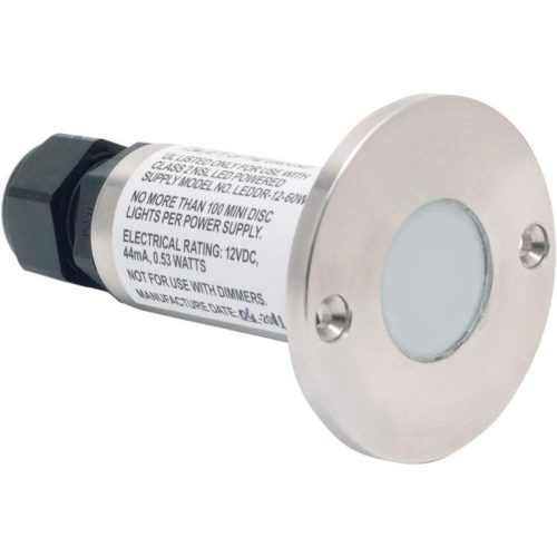 NSL LEDMD-WW-SS LED MiniDisc Lighting 0.24-Watt 12-Volt DC 2900K Stainless Steel