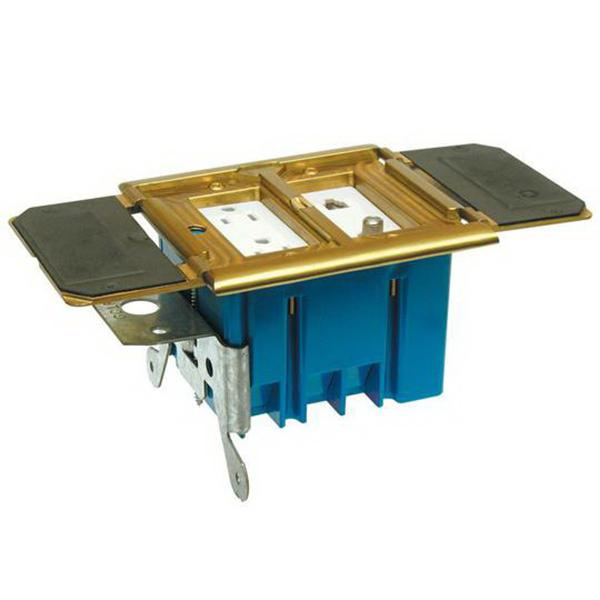 Thomas & Betts B234BFBB 1-Gang Residential Non-Metallic Adjustable Floor Box 3-Inch 34-Cubic-Inch Carlon&reg; Adjust-A-Box