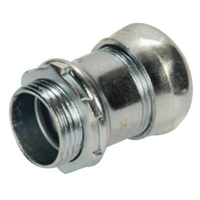 Sepco S4064 Zinc Plated Steel Insulated EMT Compression Connector 1-1/2-Inch