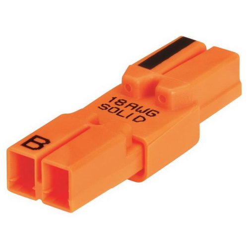 P121485.jpg Ideal Industries 30-082 2-Wire Model 182 2-Pole Luminaire Disconnect 18-AWG Orange PowerPlug