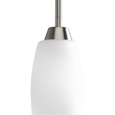 P122119.jpg Progress Lighting P5108-09 1-Light Mini Pendant Fixture 100-Watt 120-Volt 4-Inch Brushed Nickel Wisten