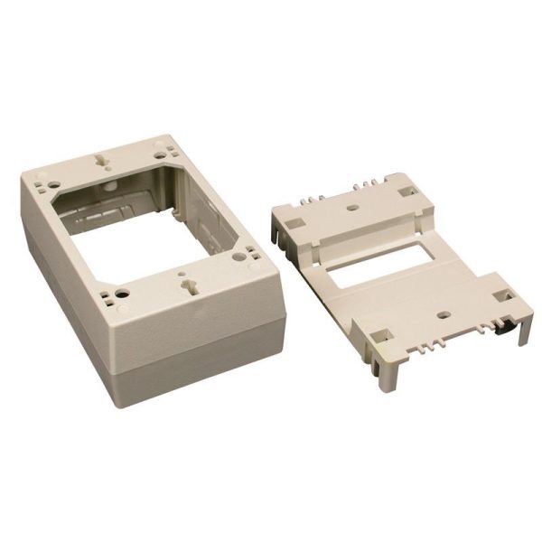 P123306.jpg Wiremold 2348D Non-Metallic Extra Deep Device Box Fitting PVC Ivory For Use With 400/800/2300/2300D Series Single-Channel Raceway