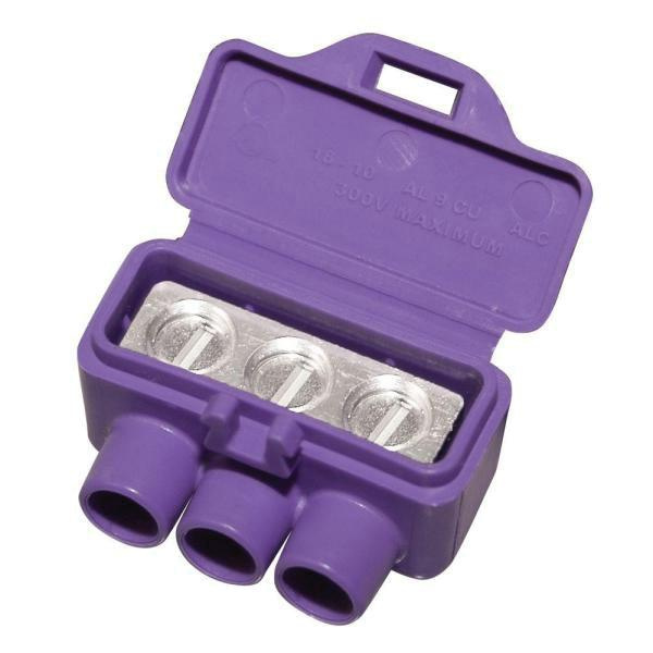 P123311.jpg King Innovation 95145 3-Port Aluminum To Copper Lug 12-10-AWG Aluminum 18-10-AWG Copper
