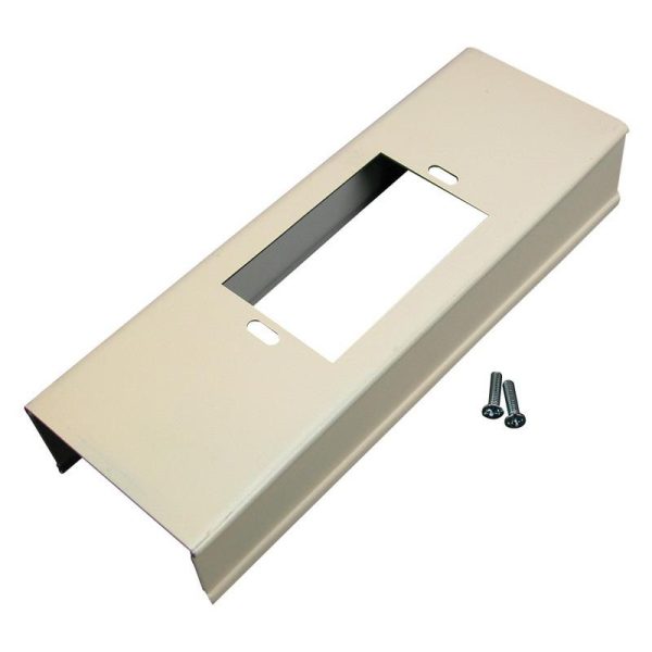 Wiremold V3014C Wall Box Connector Fitting Steel Ivory For Use With 3000 Series Single-Channel 2-Piece Steel Surface Raceway