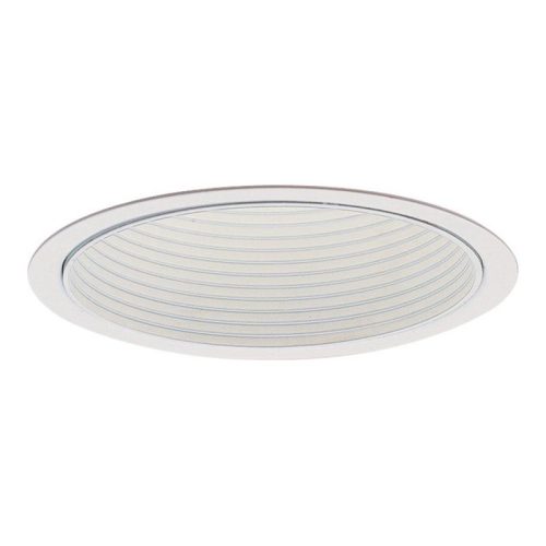 P12339.jpg Lightolier 1005WH 5-Inch Step Baffle Down Light Reflector Trim Round White LyteCaster