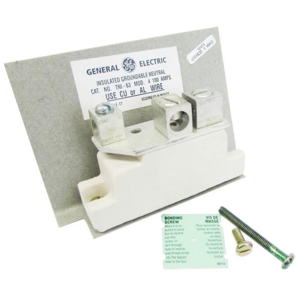 P12447.jpg GE Industrial TNI63 Insulated Groundable And Bondable Neutral Kit For Use With Non Fusible General/Heavy Duty Spec-Setter Safety Switch