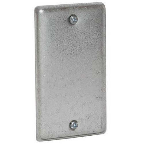 Raco 860 Galvanized Sheet Steel 1-Gang Flat Handy Box Cover 2-5/16-Inch x 0.130-Inch x 4-3/16-Inch