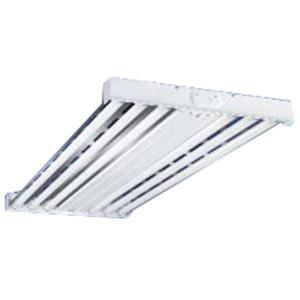 Cooper Lighting HBL-654T5-N-UNV-EBT2-U 6-Light High Bay Industrial Open Luminaire 54-Watt 120 - 277-Volt White Enamel Metalux HBL