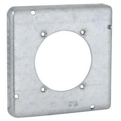 Raco 888 Pre-Galvanized Steel Exposed Work Cover 4-11/16-Inch x 4-11/16-Inch x 1/2-Inch