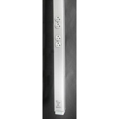 Wiremold AMDTP-415 125-Volt 20-Amp AMDTP Series 2-Pole Compartment Factory Wired Telephone Power Pole 15-ft 5-Inch x 2-1/4-Inch x 2-5/16-Inch Tele-Power&reg;
