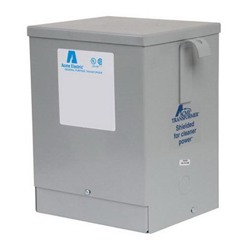 Acme T2535153S 1-Phase Aluminum 4 Windings Encapsulated Dry Type Distribution Transformer 240/480-Volt Primary 120/240-Volt Secondary 7.5 KVA