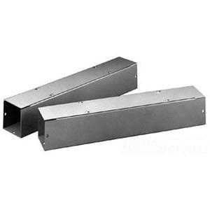 Hoffman F1010T1120GVP ANSI 61 Gray Polyester Powder Coated 14/16 Gauge Steel Straight Section Lay-In Wireway 120-Inch x 10-Inch x 10-Inch
